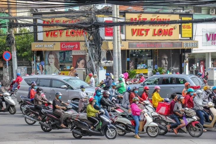 Street Traffic Saigon HCMC Vietnam